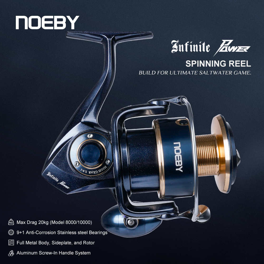 Noeby Infinite Power Spinning - Daiwa Reel Bg review and price