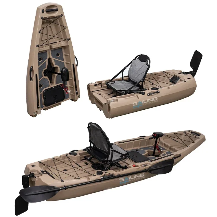 9.5ft 1 Person Folding Plastic - Fishing Kayak Pedal Drive review and price