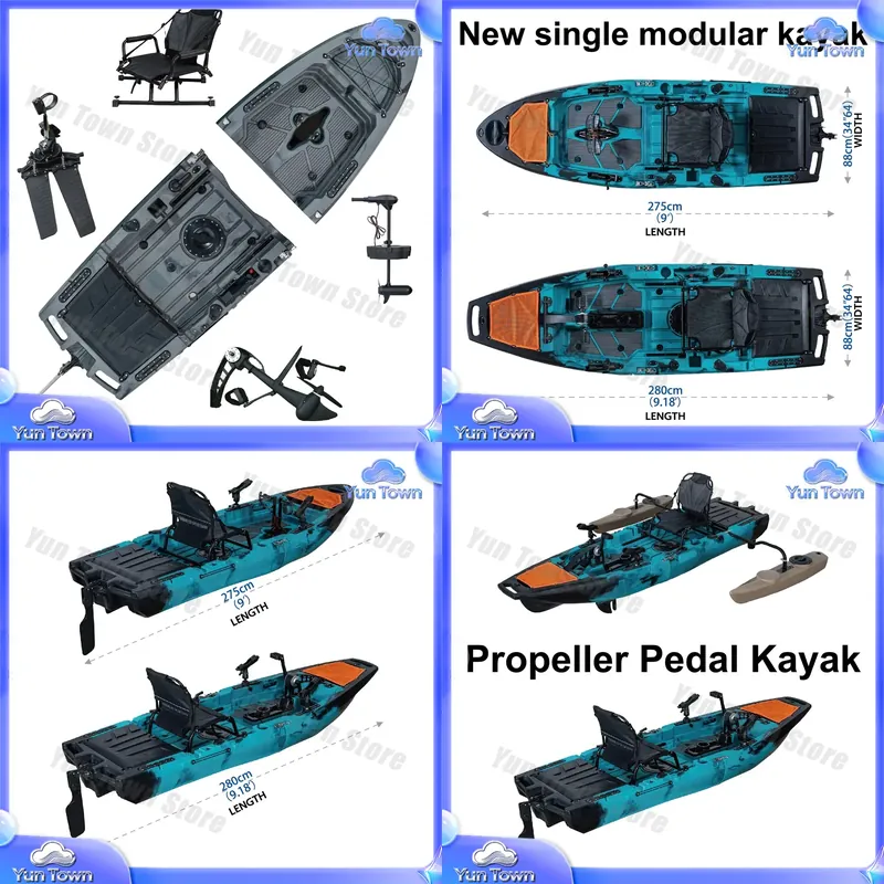 Modular Kayak 9.5ft Sit On Top - Fishing Kayak Pedal Drive review and price